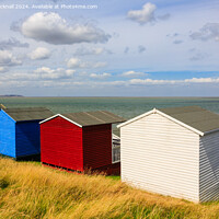 Buy canvas prints of Whitstable Beach Huts in Kent by Pearl Bucknall