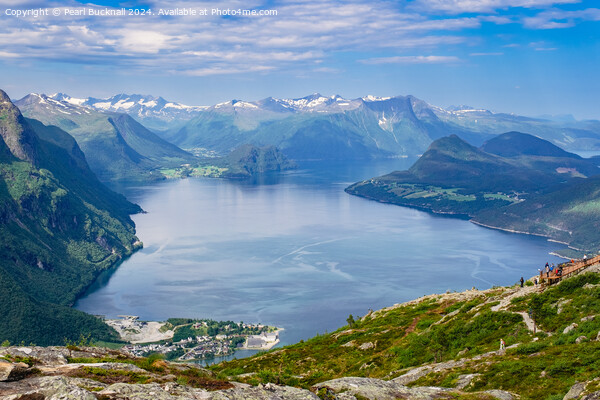 Romsdalsfjorden Fjord Norway Picture Board by Pearl Bucknall