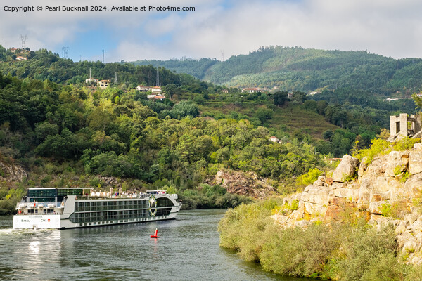 Douro River Cruise ship Portugal Picture Board by Pearl Bucknall