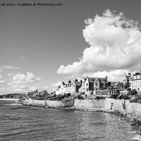 Buy canvas prints of Elie and Earlsferry Fife Scotland black and white by Pearl Bucknall