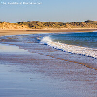 Buy canvas prints of Scottish Beach Caithness Scotland panorama by Pearl Bucknall