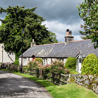 Buy canvas prints of Cawdor Village near Nairn Scotland by Pearl Bucknall