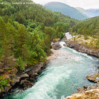 Buy canvas prints of Rauma River Rapids in Romsdal, Norway by Pearl Bucknall