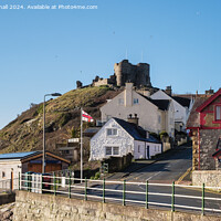 Buy canvas prints of Criccieth castle Llyn Peninsula Wales by Pearl Bucknall