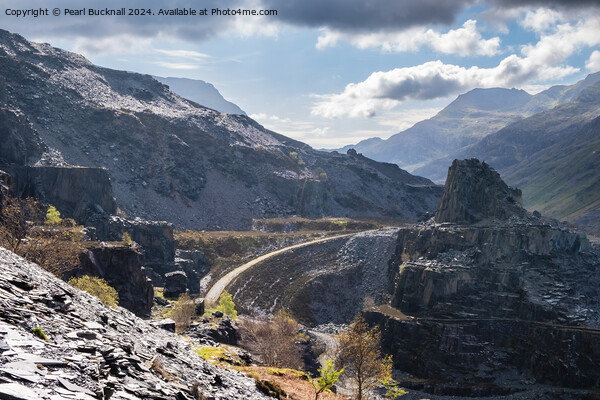 Dinorwic Slate Quarry in North Wales Picture Board by Pearl Bucknall