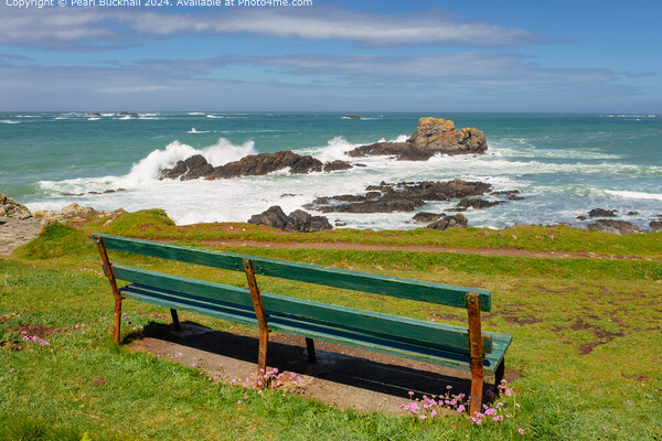 Watching the Waves on Guernsey Coast Picture Board by Pearl Bucknall