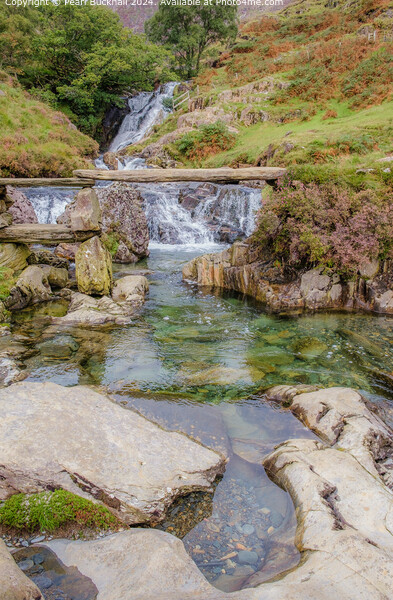 Afon Cwm Llan Waterfall on The Watkin Path Picture Board by Pearl Bucknall