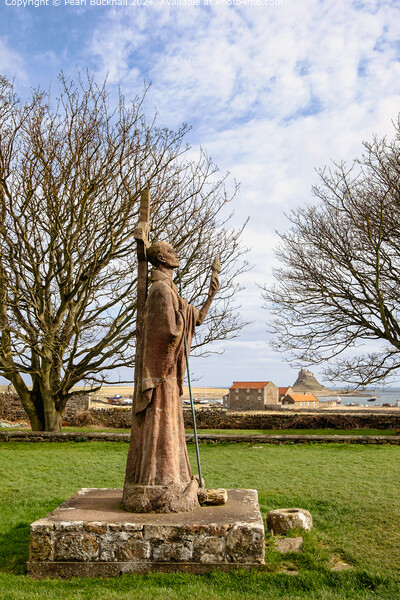 St Aidan, Lindisfarne Holy Island Northumberland Picture Board by Pearl Bucknall