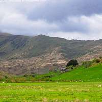 Welsh Country Scene in Snowdonia Valley Landscape
