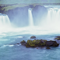 Buy canvas prints of Fall of the Gods Iceland by Pearl Bucknall