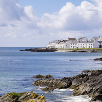 Buy canvas prints of Picturesque Port Charlotte Islay Scotland by Pearl Bucknall