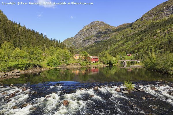 Smorkleppai River, Telemark, Norway Picture Board by Pearl Bucknall