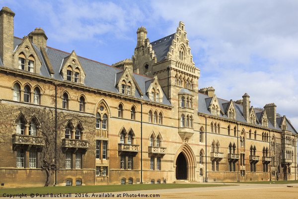 Christ Church College Oxford Picture Board by Pearl Bucknall
