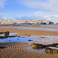 Buy canvas prints of Benllech beach Anglesey by Pearl Bucknall