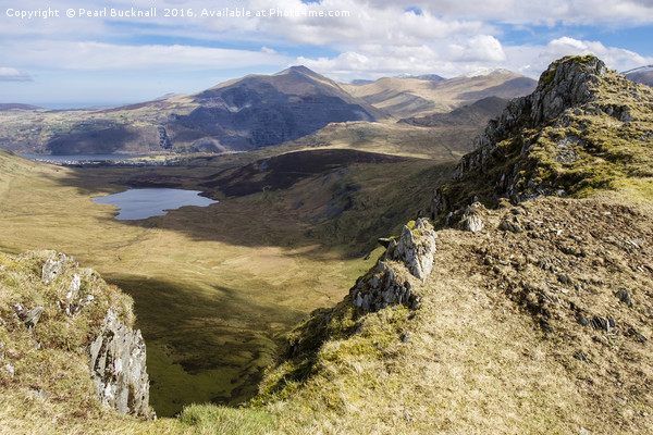 Snowdonia mountain landscape Wales Picture Board by Pearl Bucknall