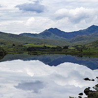 Buy canvas prints of Llynnau Mymbyr Reflections by Pearl Bucknall