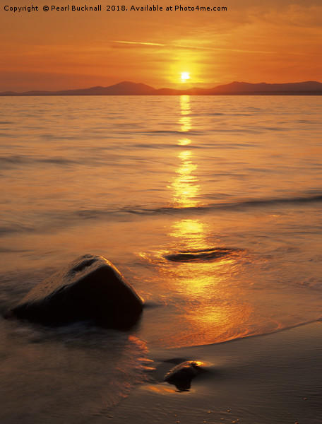 Tremadog Bay Sunset Picture Board by Pearl Bucknall
