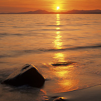 Buy canvas prints of Tremadog Bay Sunset by Pearl Bucknall