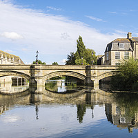 Buy canvas prints of River Welland in Stamford by Pearl Bucknall