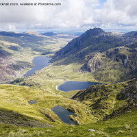Buy canvas prints of Ogwen Valley Lakes and Mountains by Pearl Bucknall