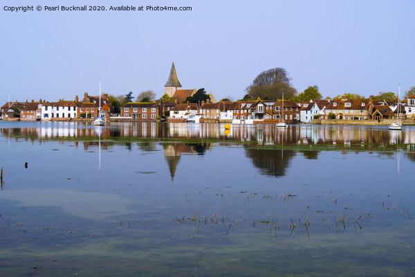 Bosham Reflections in Chichester Harbour Picture Board by Pearl Bucknall