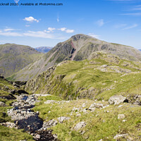 Buy canvas prints of Piers Gill and Great Gable Lake District by Pearl Bucknall