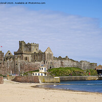 Buy canvas prints of Peel castle Isle of Man by Pearl Bucknall