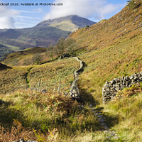 Buy canvas prints of Leading to Moel Hebog in Snowdonia by Pearl Bucknall