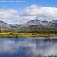Buy canvas prints of Cnicht and the Moelwyns Across Afon Glaslyn River by Pearl Bucknall