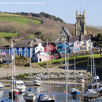 Buy canvas prints of Colourful Aberaeron Wales by Pearl Bucknall