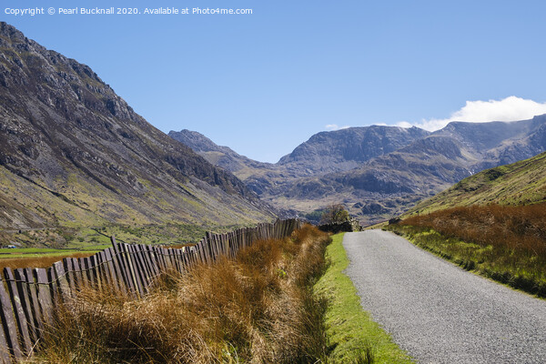 Leading to the Glyders Snowdonia Picture Board by Pearl Bucknall