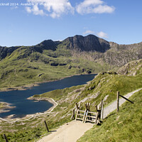 Buy canvas prints of Pyg Track Route in Snowdon Horseshoe by Pearl Bucknall
