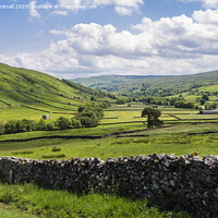Buy canvas prints of Upper Swaledale valley in Yorkshire Dales by Pearl Bucknall