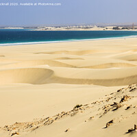 Buy canvas prints of Praia de Chaves Dunes Cape Verde by Pearl Bucknall