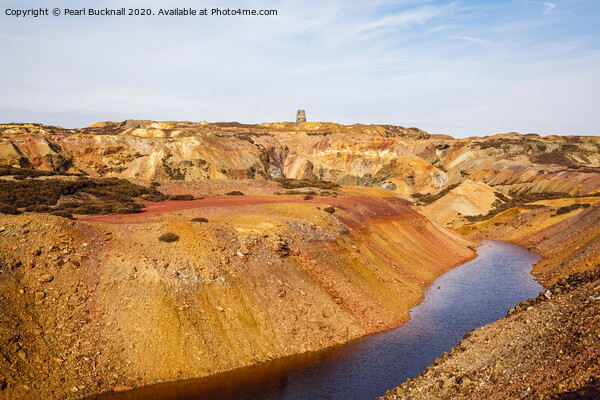 Parys Mountain Copper Mine on Anglesey Picture Board by Pearl Bucknall