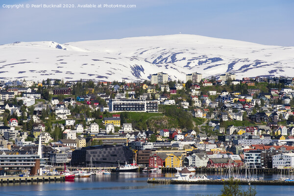 Tromso Norway Picture Board by Pearl Bucknall