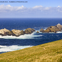 Buy canvas prints of Muckle Flugga Lighthouse on Shetland Isles by Pearl Bucknall