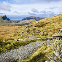 Buy canvas prints of Miners Track from Rhyd Ddu in Snowdonia by Pearl Bucknall