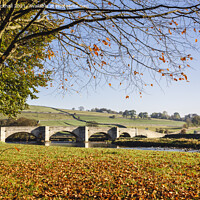 Buy canvas prints of Burnsall in Autumn Yorkshire Dales by Pearl Bucknall