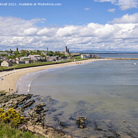 Buy canvas prints of St Andrews East Sands Beach Scotland by Pearl Bucknall