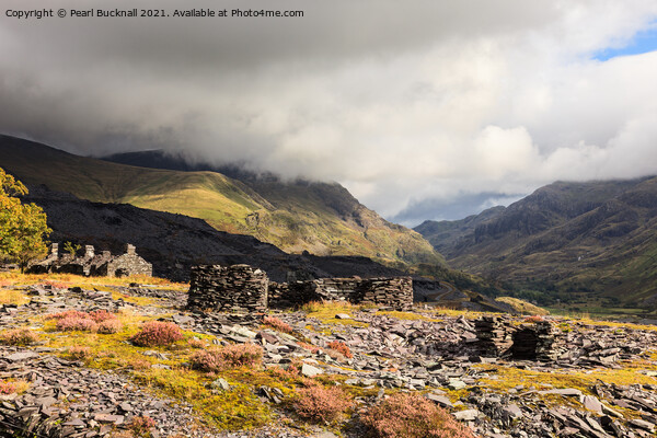 Dinorwig Quarry above Llanberis Pass Picture Board by Pearl Bucknall