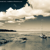 Buy canvas prints of Old Boat in Red Wharf Bay Anglesey by Pearl Bucknall