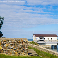 Buy canvas prints of Moelfre Lifeboat Station Anglesey by Pearl Bucknall