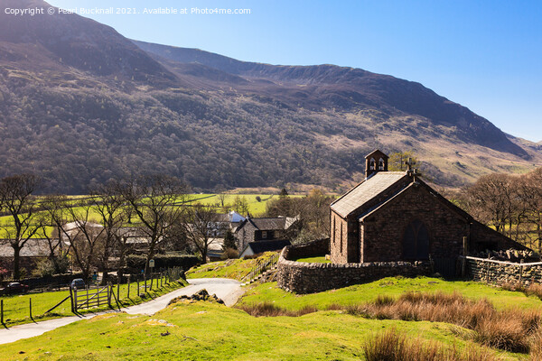 St James Church Buttermere Lake District Picture Board by Pearl Bucknall