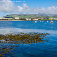 Buy canvas prints of Seascape at Port St Mary on Isle of Man Coast by Pearl Bucknall