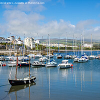 Buy canvas prints of Port St Mary Harbour Isle of Man by Pearl Bucknall