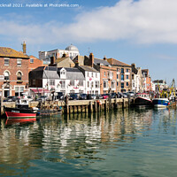 Buy canvas prints of Custom House Quay in Weymouth Harbour by Pearl Bucknall