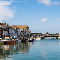 Buy canvas prints of Town Bridge and Weymouth Harbour by Pearl Bucknall