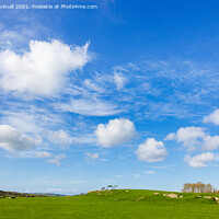 Buy canvas prints of Big Blue sky over summer countryside by Pearl Bucknall