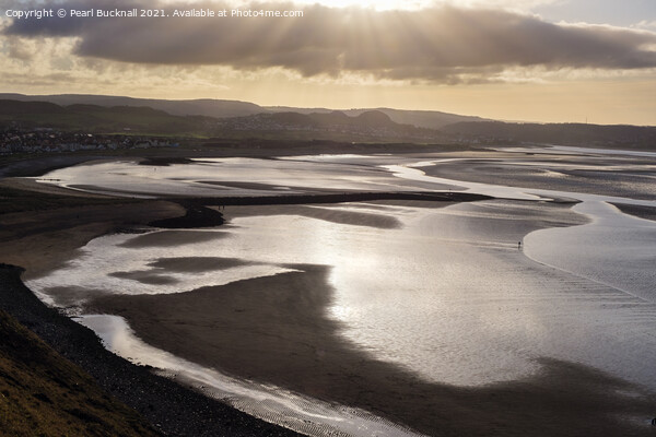 Conwy Sands from Great Orme Llandudno Picture Board by Pearl Bucknall